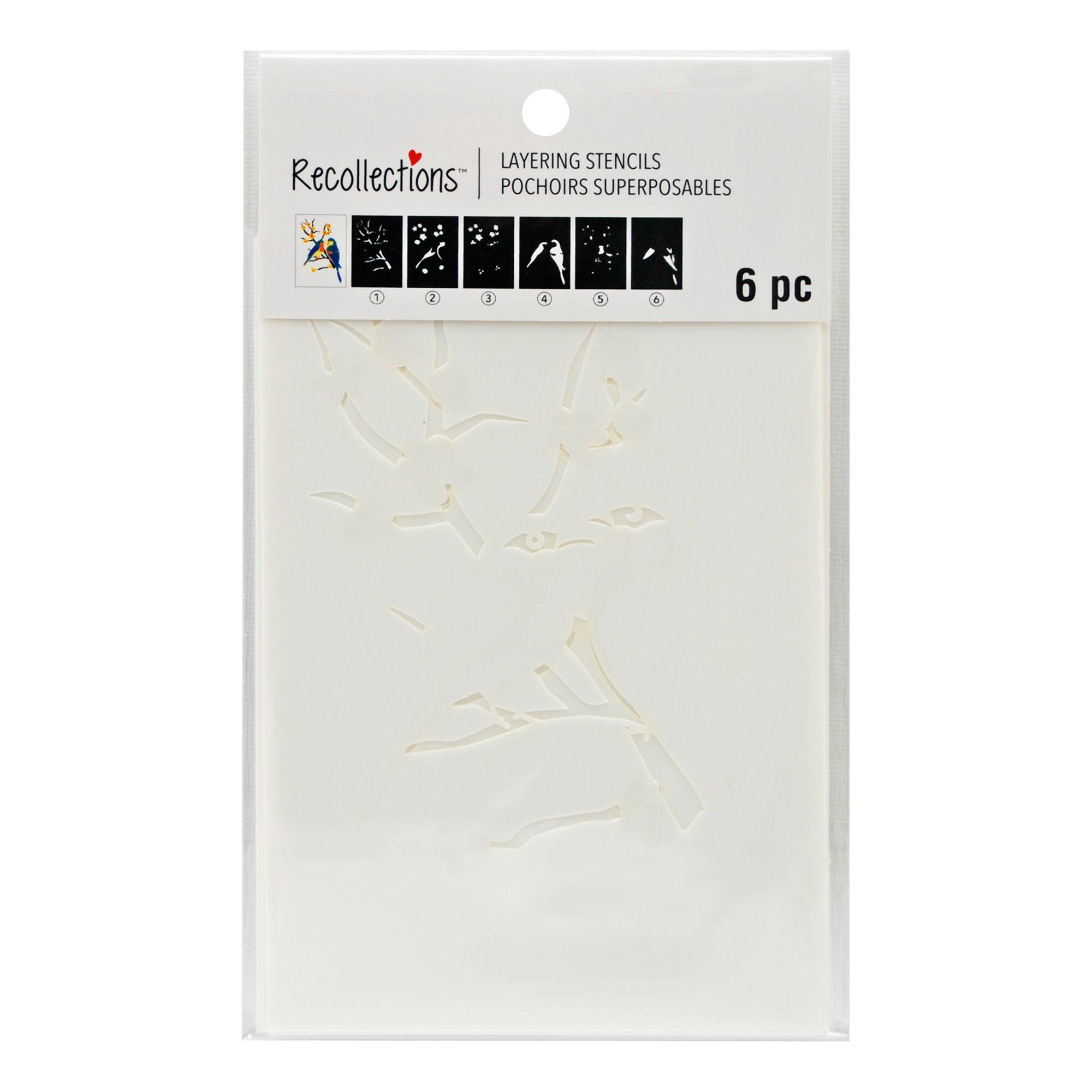 Birds in Tree Layering Stencils by Recollections™